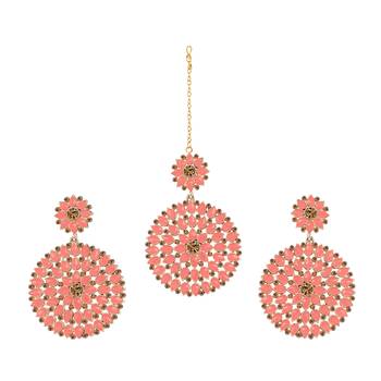 Pink maang-tikka 1
