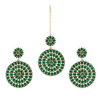 Green maang-tikka 1