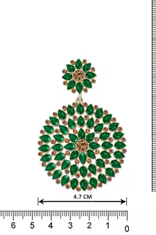 Green maang-tikka