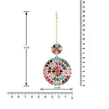Multicolor maang-tikka 5