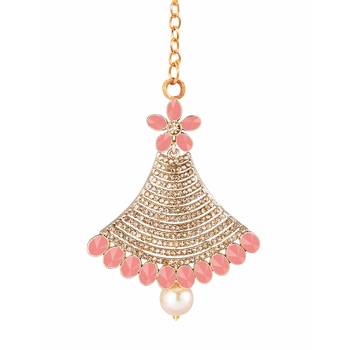 Pink maang-tikka 1