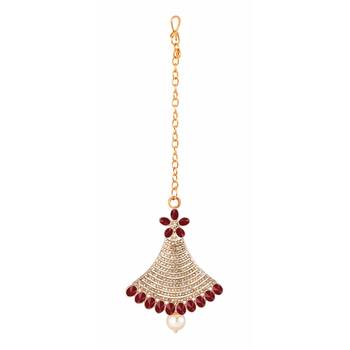 Maroon maang-tikka 3