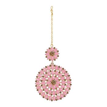 Pink maang-tikka 1