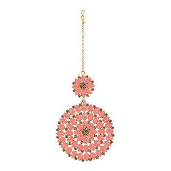 Pink maang-tikka 1