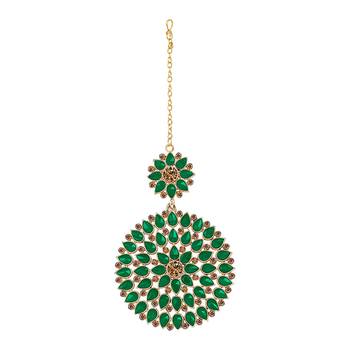 Green maang-tikka 1