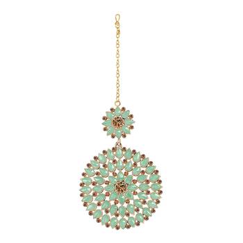 Green maang-tikka 1