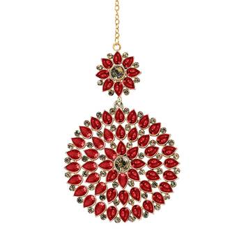 Red maang-tikka 1