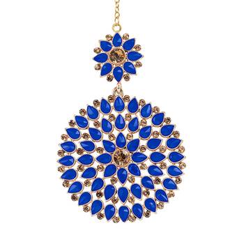 Blue maang-tikka 1