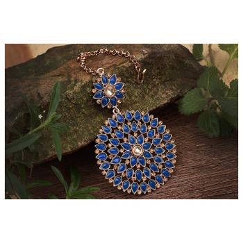 Blue maang-tikka 2