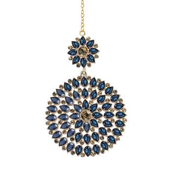 Blue maang-tikka 1