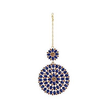 Blue maang-tikka 1