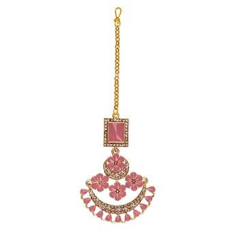 Pink maang-tikka 3