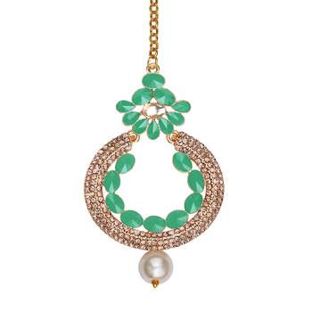 Green maang-tikka 1