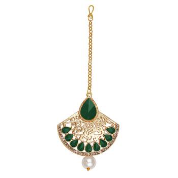 Green maang-tikka 2