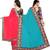 multicolor Chiffon Lace Border Party Wear Saree With Blouse (Pack of 2)