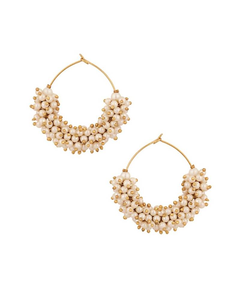 Gold Plated Meenakari Designed Jhumka Earring For Women   Combo of 2 Pearl Alloy Jhumki Earring