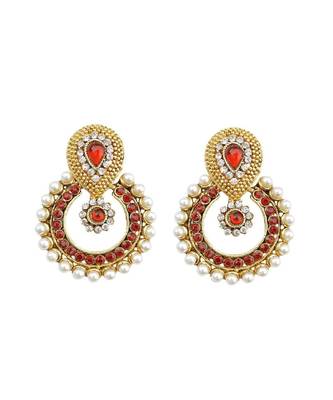 Gold Plated Meenakari Designed Jhumka Earring For Women   Combo of 2 Pearl Alloy Jhumki Earring 2