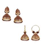 PartyWear Meenakari Designed Round Shaped Jhumka Earring For Women