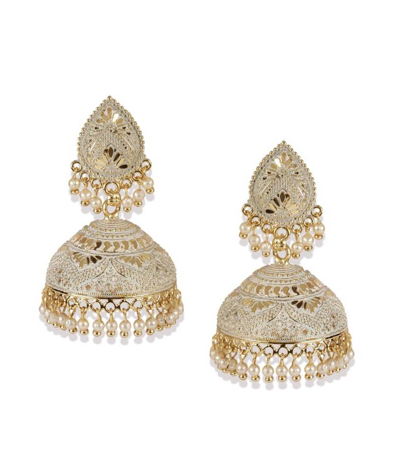 PartyWear Meenakari Designed Round Shaped Jhumka Earring For Women
