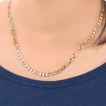 Combo of 2nos 22inches Long Gold Plated Brass Chains 2