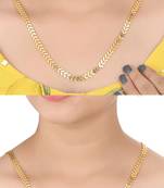 Combo of 2nos 22inches Long Gold Plated Brass Chains