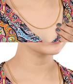 Combo of 2nos 22inches Long Gold Plated Brass Chains