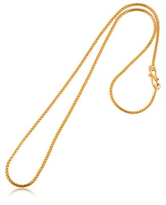 Combo of 2nos 22inches Long Gold Plated Brass Chains 4