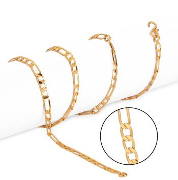 28inches Long Gold Plated Brass Chain 3
