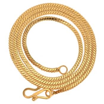 28inches Long Gold Plated Brass Chain 2