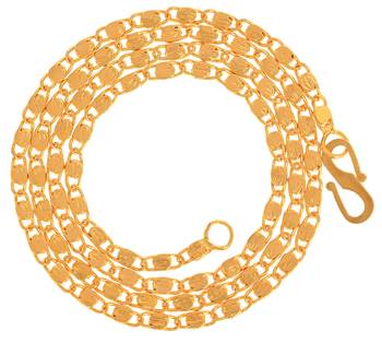 Combo of 2nos 28inches Long Gold Plated Brass Chains 3