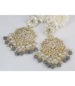 Grey Brass Copper  styled Earrings set