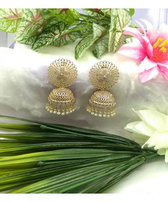 Grey Brass Copper  styled Earrings set 1