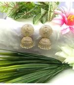 Grey Brass Copper  styled Earrings set