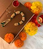 Gold Plated Hanging  Pearl Beaded Lumba Rakhi for Bhabhi (Pack of 1)