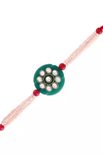 Designer Bhaiya Bhabhi Hanging Lumba Rakhi Combo Set for Rakshabhandan Special