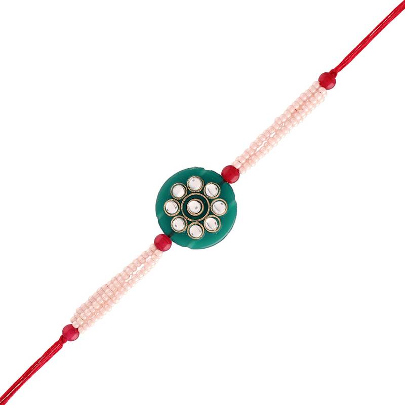 Designer Bhaiya Bhabhi Hanging Lumba Rakhi Combo Set for Rakshabhandan Special