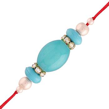 Designer Bhaiya Bhabhi Hanging Lumba Rakhi Combo Set for Rakshabhandan Special 4