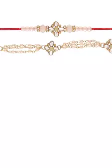 Designer Bhaiya Bhabhi Hanging Lumba Rakhi Combo Set for Rakshabhandan Special