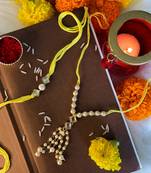 Designer Bhaiya Bhabhi Hanging Lumba Rakhi Combo Set for Rakshabhandan Special