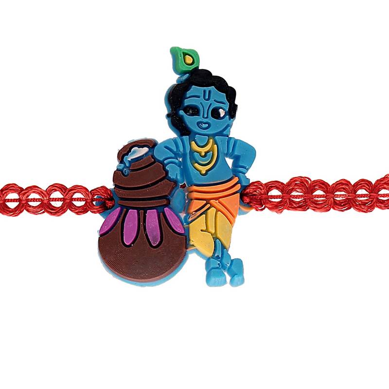 Fancy Cartoon Character Lord Krishna Kid's Rakhi 