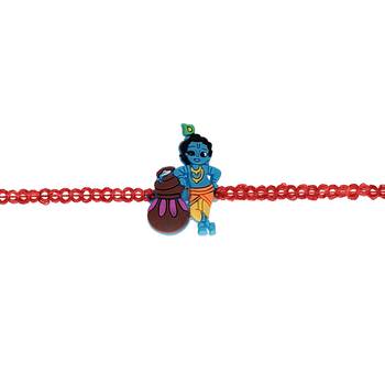 Fancy Cartoon Character Lord Krishna Kid's Rakhi  4