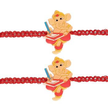 Fancy Cartoon Character Bal Ganesha Kid's Rakhi  1