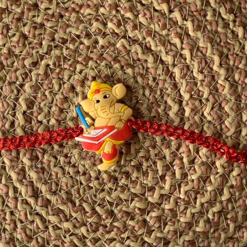 Fancy Cartoon Character Bal Ganesha Kid's Rakhi 