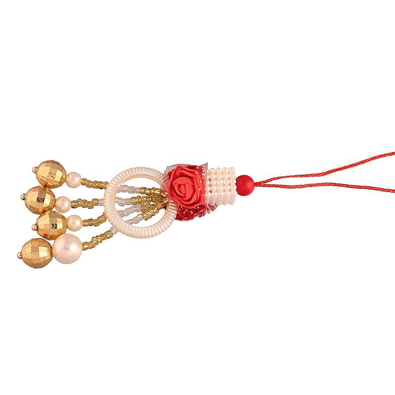 Designer Bhaiya Bhabhi Hanging Lumba Rakhi Combo Set for Rakshabhandan Special