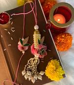 Designer Bhaiya Bhabhi Hanging Lumba Rakhi Combo Set for Rakshabhandan Special