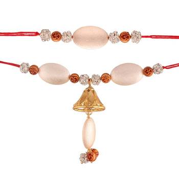 Designer Bhaiya Bhabhi Hanging Lumba Rakhi Combo Set for Rakshabhandan Special 2