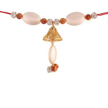 Designer Bhaiya Bhabhi Hanging Lumba Rakhi Combo Set for Rakshabhandan Special 3