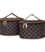 NFI essentials Set of 2 Piece Makeup Box Cosmetic Box Jewellery Box Trousseau Box Vanity Box Organizer Makeup