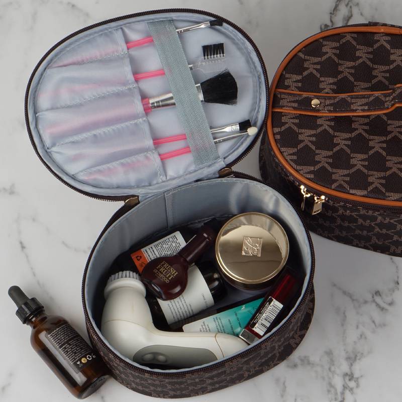 NFI essentials Set of 2 Piece Makeup Box Cosmetic Box Jewellery Box Trousseau Box Vanity Box Organizer Makeup