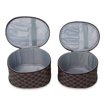 NFI essentials Set of 2 Piece Makeup Box Cosmetic Box Jewellery Box Trousseau Box Vanity Box Organizer Makeup 3